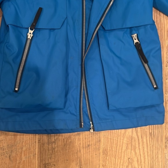 Molo Kids Blue Rain Jacket Size 6 - Picture 2 of 7